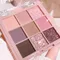 Nine-color eye shadow plate, daily pearl matte earth color, Jiugong grid eye shadow, high-quality,