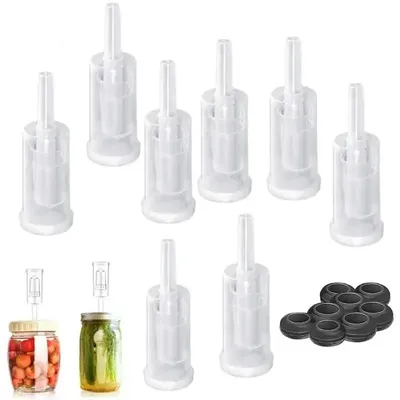 5pcs Simple Airlock Homebrew Air Lock With Silicone Grommets for Brewing Beer Fermentation Wine