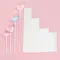 100pcs Solid Core White Paper Lollipop Sticks for DIY Chocolate Sugar Candy Lolly Pop Sucker Sticks