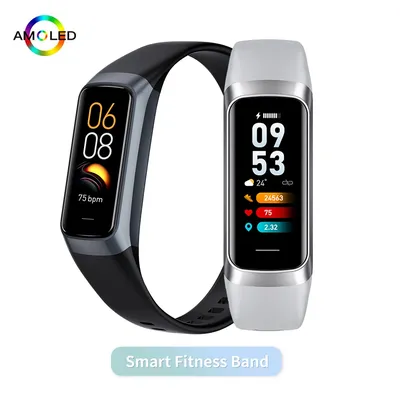 AMOLED Smartwatch Body Temperature Monitor Fitness Clock Sports 3ATM Waterproof Men Smart Watch Band