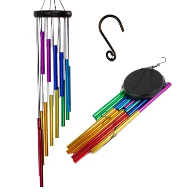 Beautiful and Soothing Musical Wind Chime with 12 Tubes and Bells - Perfect for Relaxation and Meditation