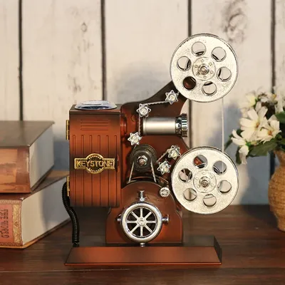 Movie Projector Music Melody Box Birthday Presents Vintage Music Box Holiday Supplies Party Props