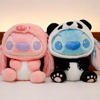 New Giant Size Cartoon Stitch Angel Plush Toy Stitch Panda Doll Gift Children's Sleeping Pillow