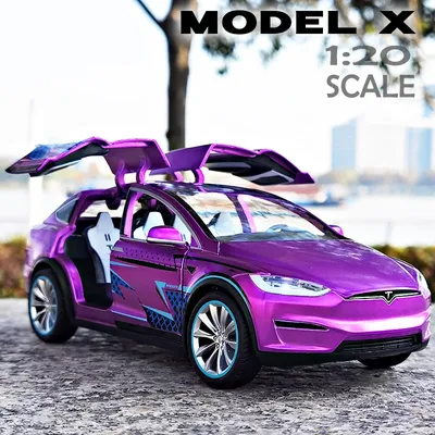 1:20 Tesla Model X Alloy Car Model Diecast Metal Toy Modified Vehicles Car Model Simulation