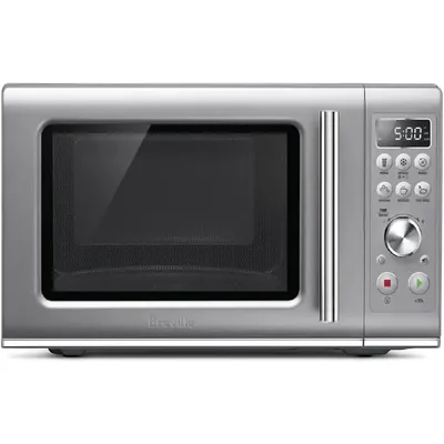 Breville Countertop Compact Wave Soft-Close Microwave Oven, Silver, BMO650SIL