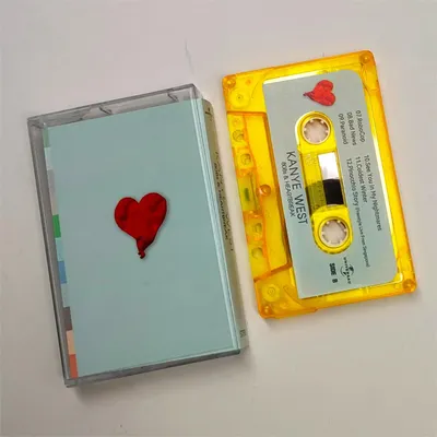 Rap Hip hop Kanye West YE Music Tape 808s & Heartbreak Album Heartless Soundtracks Box Cosplay