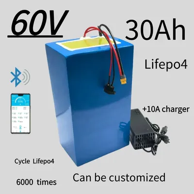 60v 30ah Lifepo4 battery pack 16S6P 21700 1000-2500W High Power Electric vehicle Scooter Motorcycle