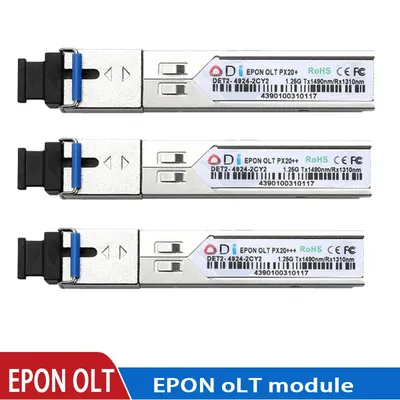 SFP module optical transceiver PX20+++ EPON OLT 1.25G 1490/1310nm 7dBm 9DB SC FTTH solutionmodule
