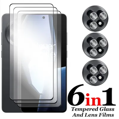 6in1 For OnePlus 13R 5G Glass For OnePlus 13R Tempered Glass 2.5D Full Cover Glue HD Screen Protector For OnePlus 13R Lens Film
