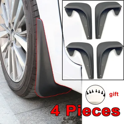 4pcs Set Car Tire Fender Universal Front Rear Wheel Mud Flaps Splash Guards MudFlaps with Screw