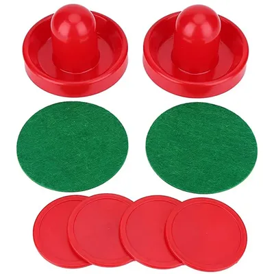 New 8pcs/set 96/76/ 60mm ABS Air Hockey Accessories Batting Tool with Pucks Pusher Mallet Adult