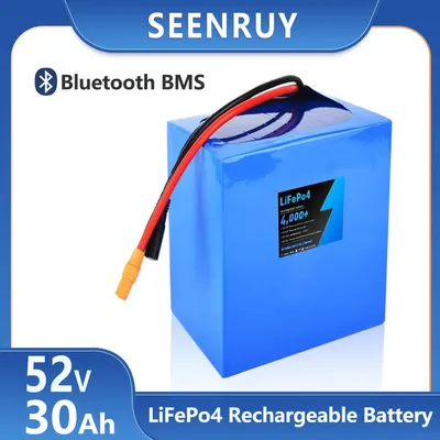 52V 17S 30AH Lifepo4 Lithium Iron Phosphate Battery perfect for Electric tricycle Motorcycle Golf