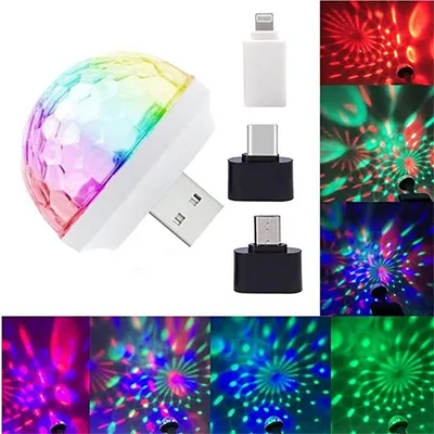 USB Mini Disco Lights,Portable Home Party Light,DC 5V USB Powered Led Stage Party Ball DJ
