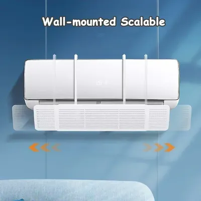 90X27cm Air Conditioner Wind Shield Universal Wall Mounted Wind Shield Air Conditioner Telescopic