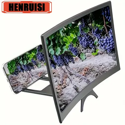 12 Inch Mobile Phone Screen Amplifier 3D Magnifying Glass Stand Magnifier HD Video Amplifier Phone