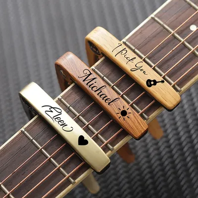 Customized Carved Multifunctional Guitar Tuning Clip, Musical Instrument Calibrator, Guitar