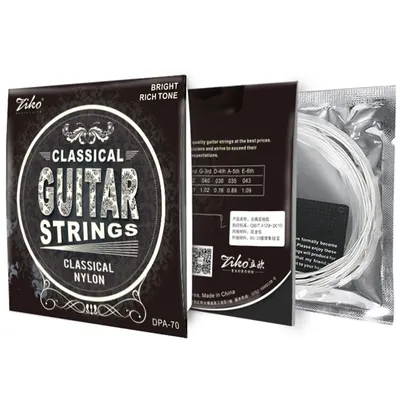 ZIKO DPA-70 Classical Guitar Strings Nylon Core Silver Plated Copper Wound High Tension