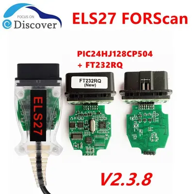 Function Stable ELS27 FORScan Green PCB PIC24HJ128CP504+FT232RQ OBD2 Scanner For Ford For Mazda For