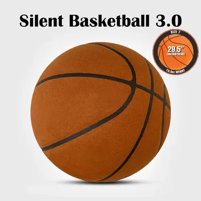 Dropship High Quality Silent Basketball Size 7 Grooved Foam Bouncing Mute Basketball Indoor Bounce