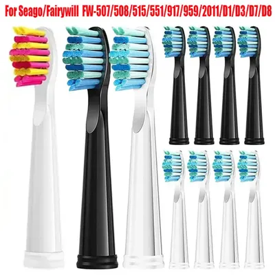 Replacement Brush Heads For Seago For Fairywill FW-507/508/515 Electric Toothbrush Head Dupont