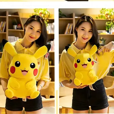 Anime Pokemon Kawaii Pikachu Plush Doll Large Stuffed Room Decoration Soft Toys High Quality Fill