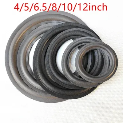 2PCS 4 INCH 5 INCH 6.5INCH 8 INCH 10 12 INCH Speaker Foam Repair Folding Edge Ring Subwoofer Speaker