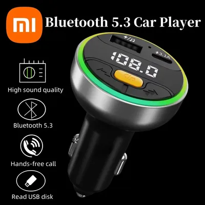 Xiaomi Car Bluetooth Player Fm Transmitter Multi-function Car Mp3 Player Bluetooth Charger Bluetooth