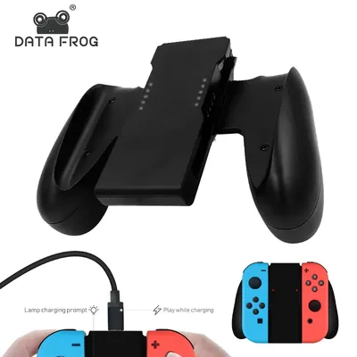 DATA FROG Charging Dock Station Charger For Nintendo Switch OLED Joy Pad Chargeable Stand Grip