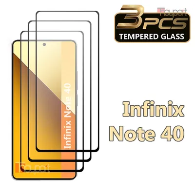 3PCS Tempered Glass For infinix Note 40 5G Screen Protector Film infinix Note 40 Glass