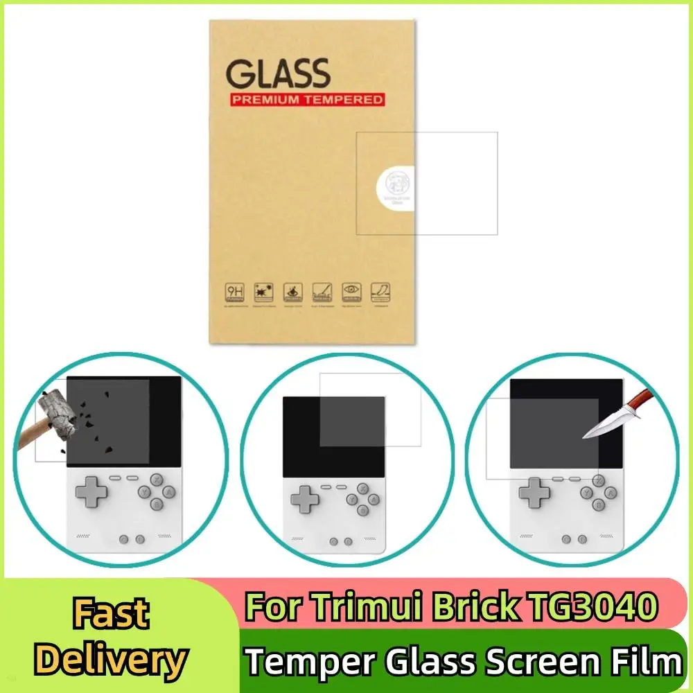 For Trimui Brick TG3040 Temper Glass Screen Film Game Console 9H HD Screen Protector Films Accessories For Trimui Dropshipping