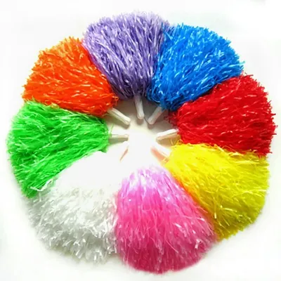 1pair Cheering Flower Ball Game pompoms Cheap practical cheerleading Apply to Dance sports match