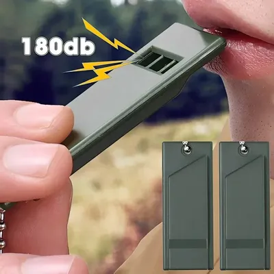 3-Frequency Whistle High Decibel Survival Portable Outdoor Multiple Audio Whistle Camping Emergency