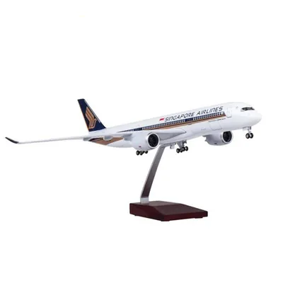 1/142 Scale Aircraft Model A350 Singapore Airline Model W Light & Wheel Diecast Airplanes for