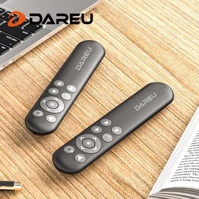 DAREU Wireless Presenter PPT Page Turner USB Pointer with Remote Control Infrared Presenter Pen For