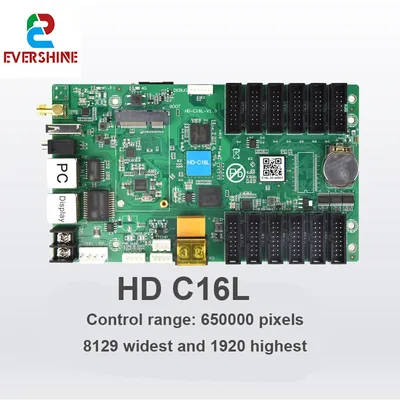 Huidu C16L control card with 650000 pixel LED full-color display screen asynchronous sending card