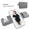 Portable Diaper Changing Pad, Portable Changing pad for Newborn Girl & boy - Baby Changing Pad with Smart Wipes Pocket