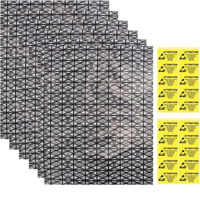20pcs Large Premium Anti Static 30X40CM Open Top ESD Bags with Sticker for Motherboard SSD HDD
