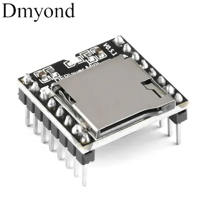 YX5200 DFPlayer Mini MP3 Player Module MP3 Voice Decode Board Supporting TF Card U-Disk IO Serial