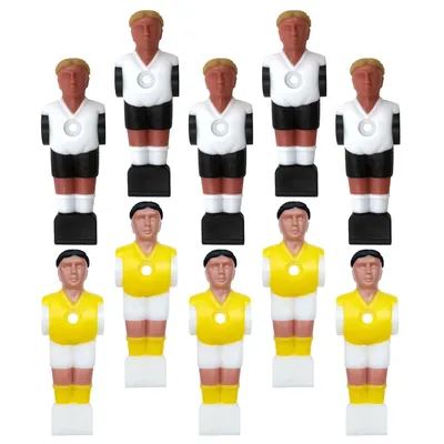 10 Pcs Football Machine Table Players Foosball Parts Athletes Dolls Accessories Figures Resin