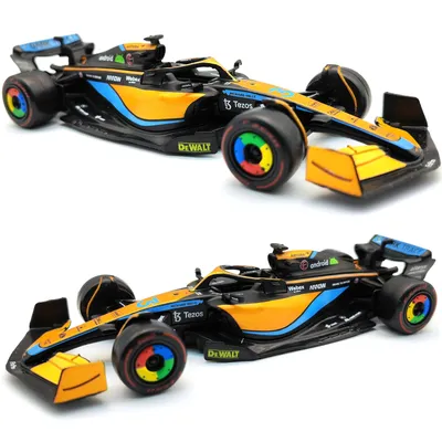 Bburago 1:43 2022 F1 McLaren MCL36 #3 Daniel Ricciardo #4 Lando Norris Alloy Luxury Vehicle Diecast