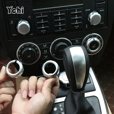 For Land Rover Freelander 2 2007-2015 ABS Silver Car Central Control Volume Air Conditioning Knob