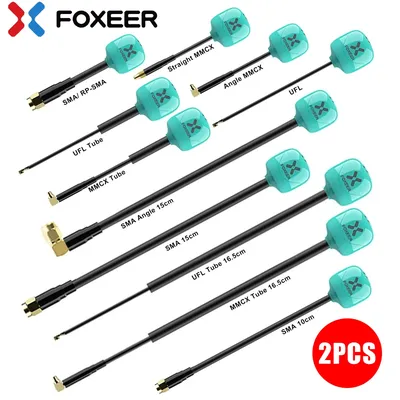 FOXEER FPV Antenna Lollipop 4 Plus 4+ 2pcs 5.8G 2.6dBi Omni Mini Antenna RHCP LHCP SMA RPSMA MMCX