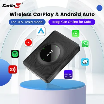 Carlinkit Wireless CarPlay Dongle Wireless Android Auto Car Play Adapter For Tesla Model 3 Y