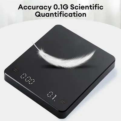 Digital Coffee Scale with Timer LED Screen Espresso USB 3kg Max.Weighing 0.1g High Precision