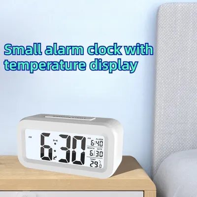 LED Digital Alarm Clock Children's Bedroom Clock for Room Bedside Table Suitable for Home Offices
