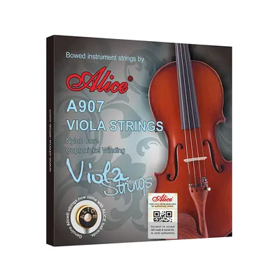 Alice A907 Viola Strings A/D/G/C Full Set Nylon Core Cupronickel Winding For 16" Violas Concert