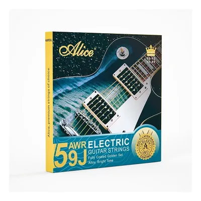 Alice AWR59J Electric Guitar Strings Set for 6 Strings Golden Coated Alloy Winding Light/Super Light
