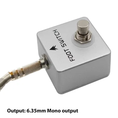 MOSKYAUDIO Footswitch Amp Channel Footswitch Locking and Memory Function Aluminum Alloy 6.35mm Mono