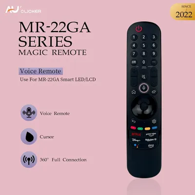 MR22GA Voice Remote AKB76039901 Replacement for Smart TV for Magic Remote MR22GN with Pointer and