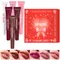 6pcs/box 6-color lip gloss set Unique gift set Long-lasting moisturizing Glossy lip color